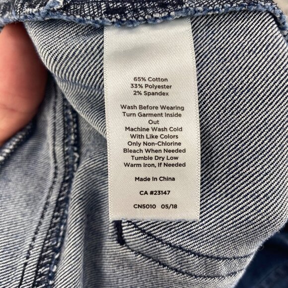 Talbots Jeans Womens 16 Flawless Blue Dark Wash Denim Pull On Jegging Skinny Leg - Picture 6 of 11